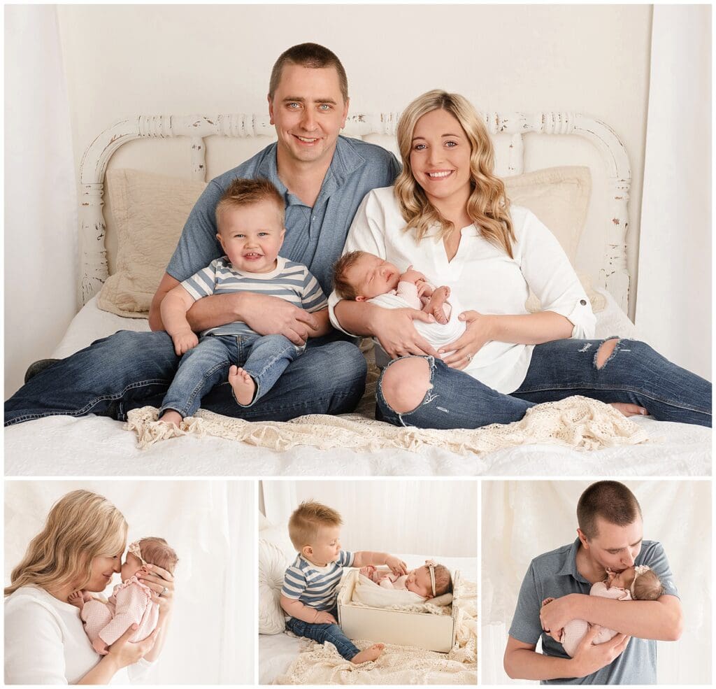 Family session at Andrea Mae Photography studio